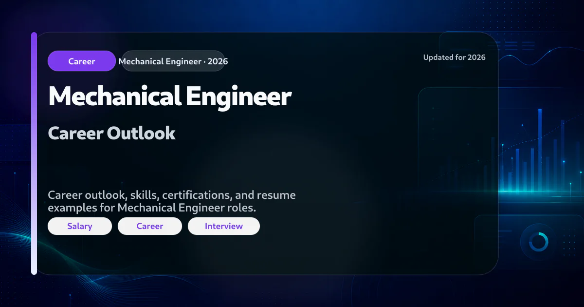Mechanical Engineer career guide