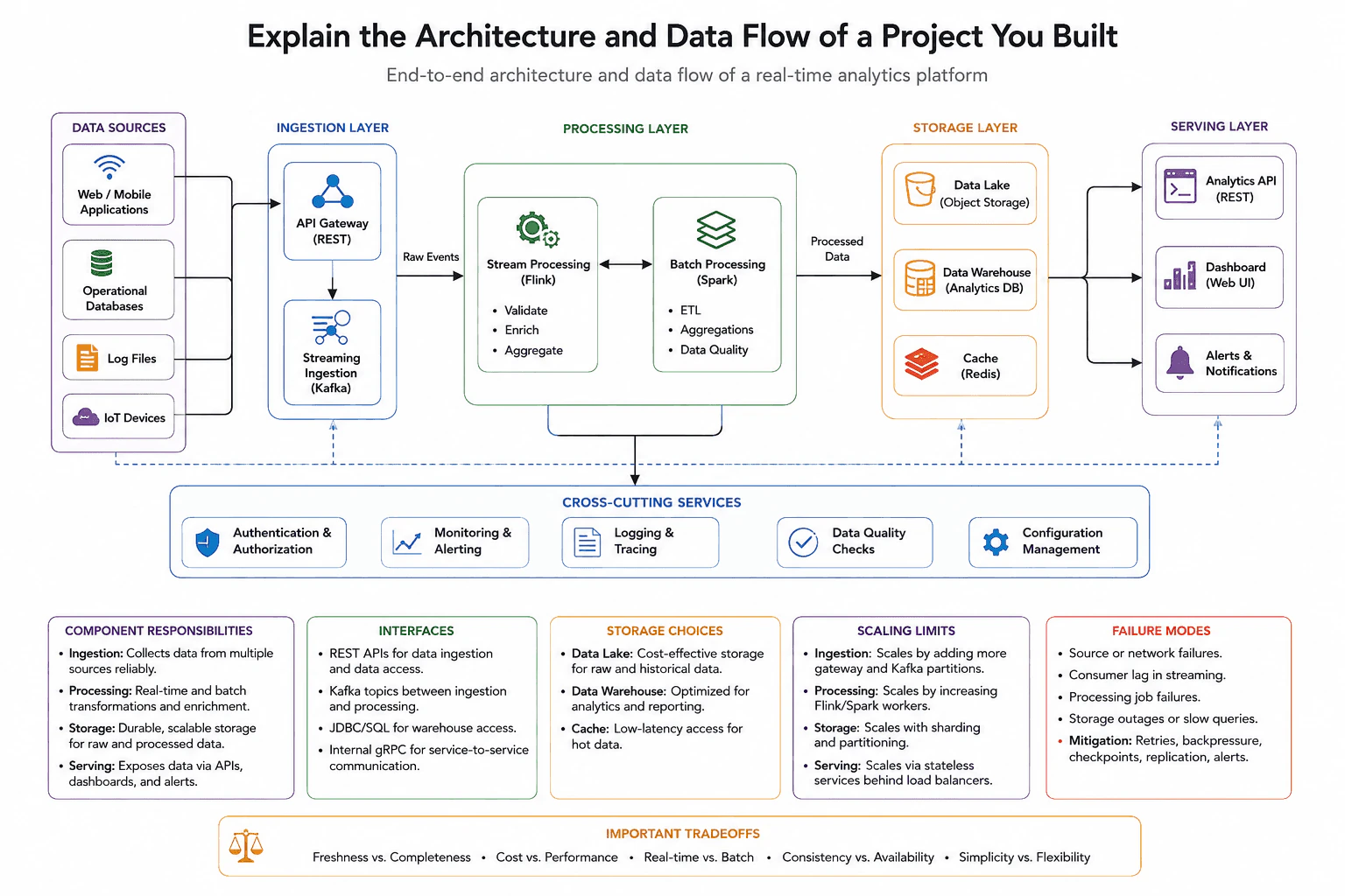 Explain the architecture and data flow of a project you built. diagram
