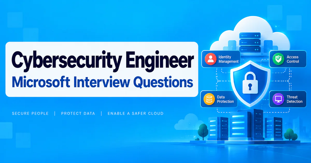 Microsoft Cybersecurity Engineer interview questions