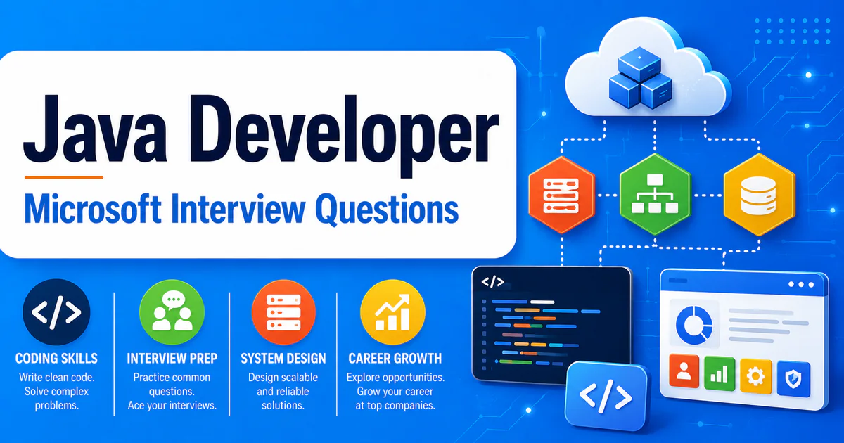 Microsoft Java Developer interview questions