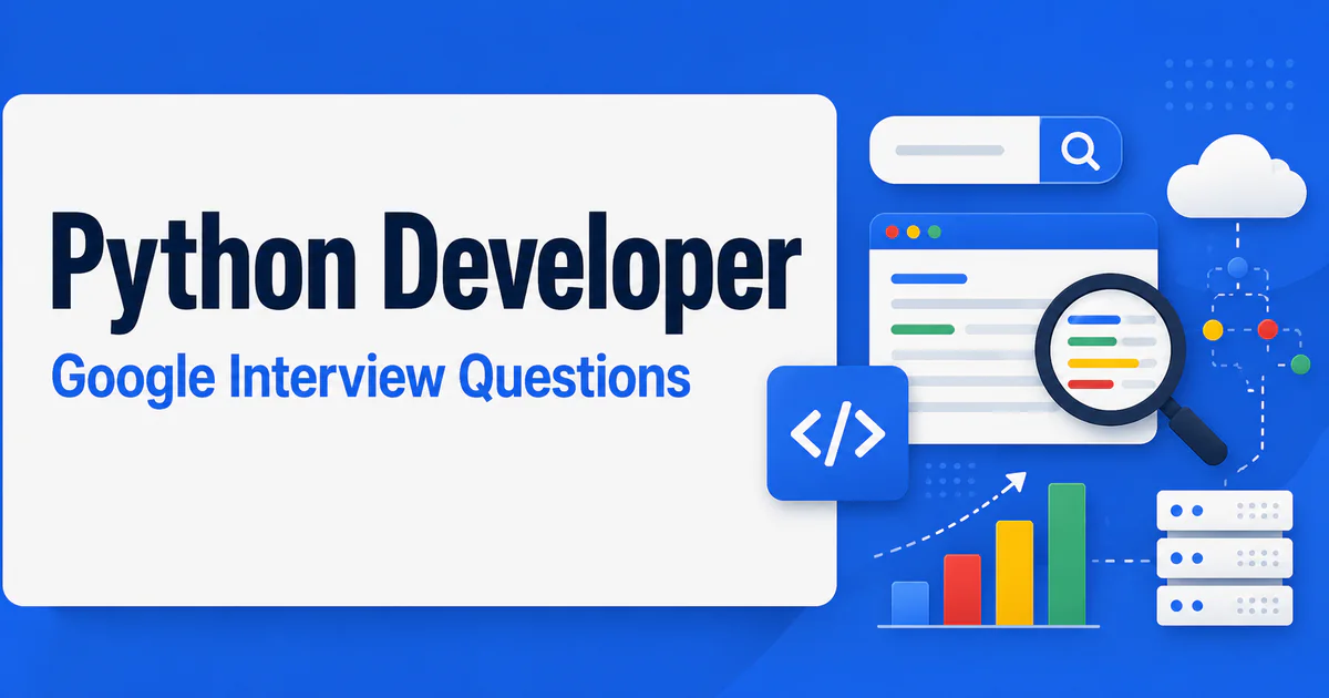 Google Python Developer interview questions