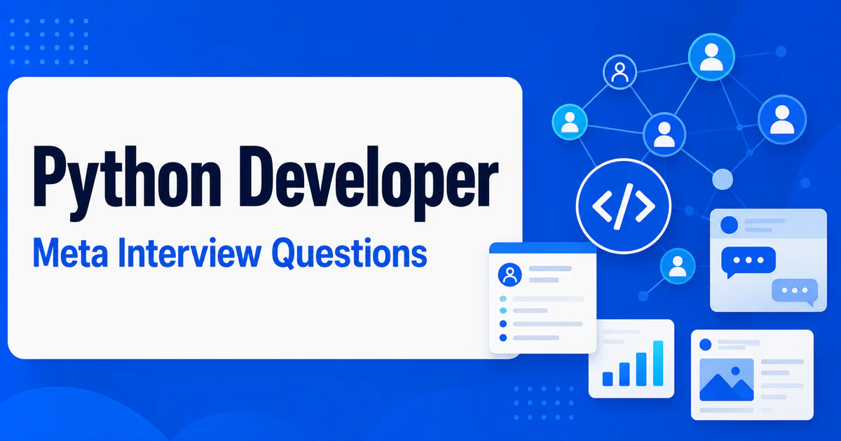 Meta Python Developer interview questions