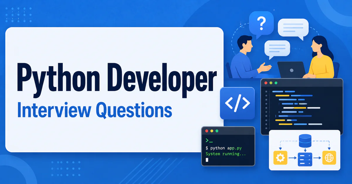 Python Developer interview questions