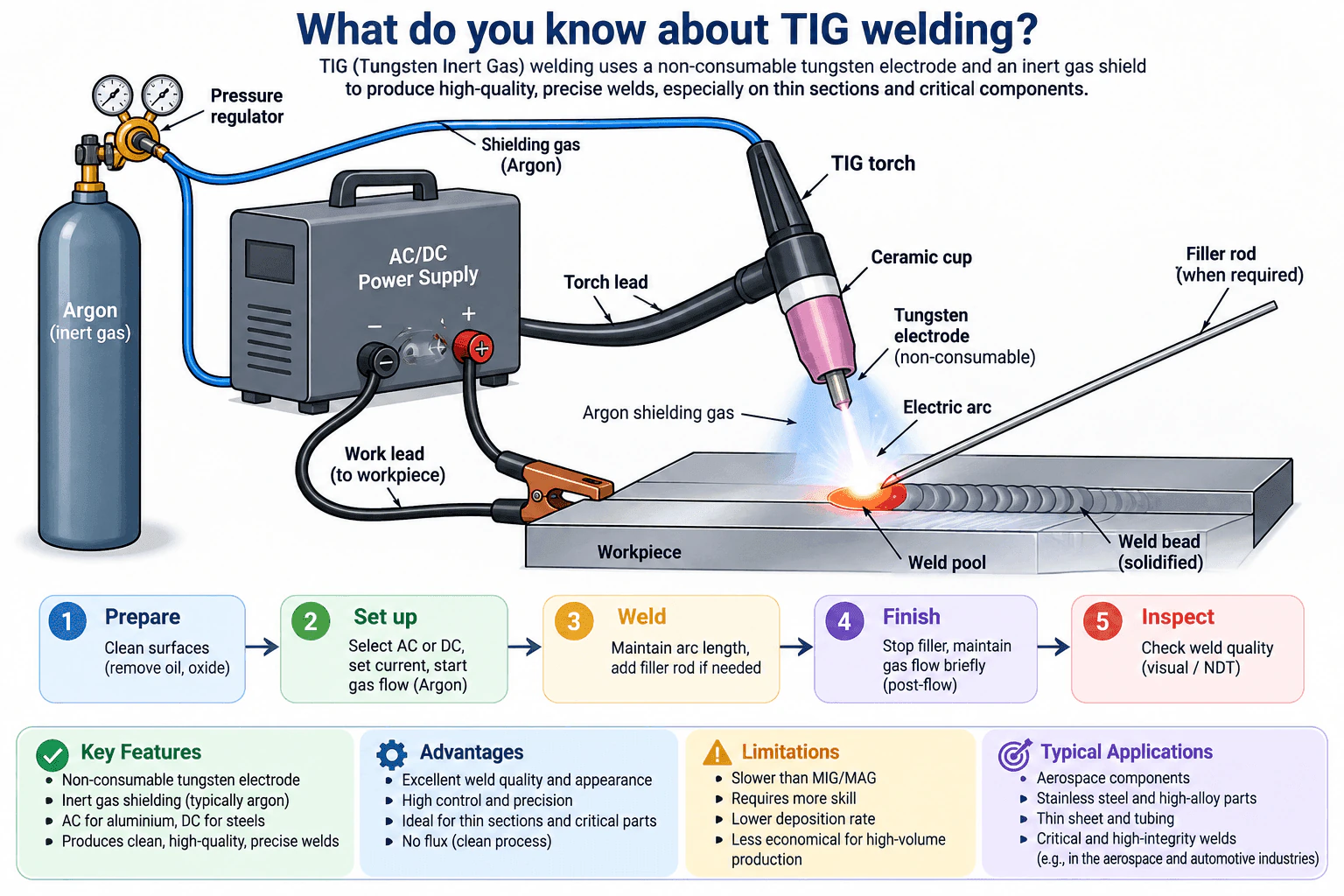 What do you know about TIG welding? diagram