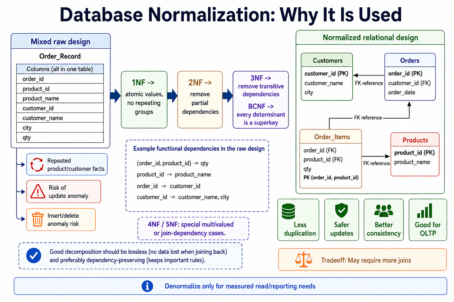 What is normalization, and why is it used? diagram