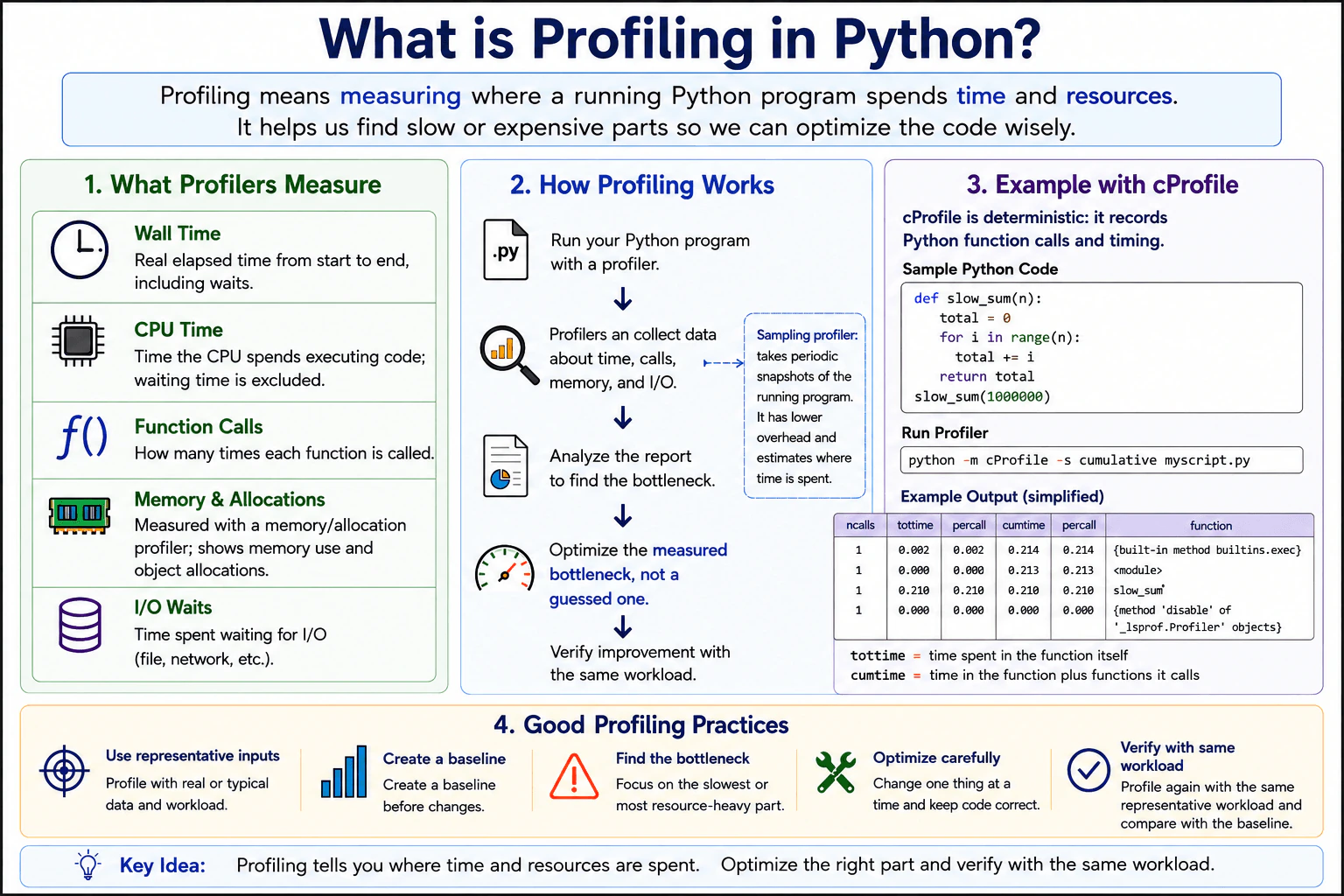 What is profiling in Python? diagram